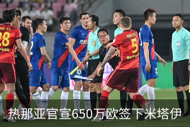 热那亚官宣650万欧签下米塔伊